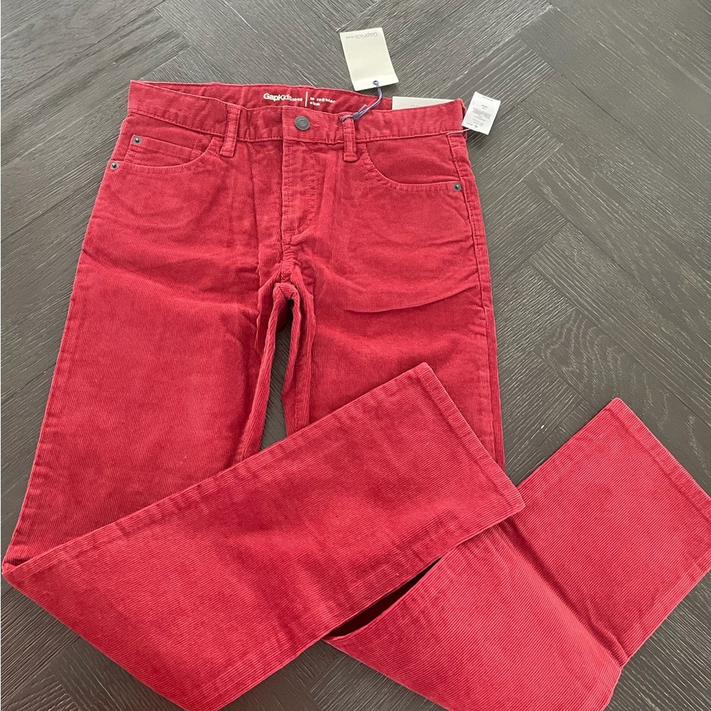 Gapkids Red corduroy Straight leg pants